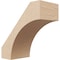 Ekena Millwork 3-inch W x 6-inch D x 6-inch H Westlake Rough Cedar Woodgrain TimberThane Knee Brace, Primed BRCUR03X06X06WTLRCPR - alternate 1